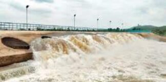 Godavari water released to Delta region through Polavaram approach channel