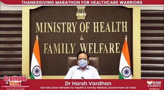 Dr. Harsh Vardhan addresses Medical Fraternity at the inauguration of Gratitude Week on National Doctors’ Day