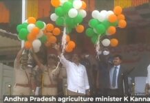 Andhra Pradesh agriculture minister attends Independence Day celebrations