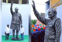 Andhra Father-Son Duo Makes 14-Feet Tall Statue of PM Modi Using Scrap Materials