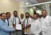 Raghu Raju files nomination for MLC post