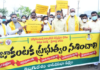 N Chandrababu Naidu marches till Andhra Assembly to protest high fuel prices