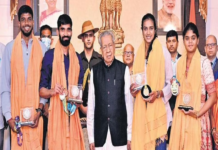 Governor felicitates medal winners from Andhra Pradesh