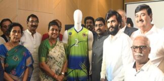 Jersey of Andhra Pradesh contingent for National Games unveiled
