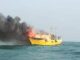 Boat catches fire in Andhra, 11 fishers rescued
