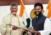 Andhra Pradesh Chief Minister Chandrababu Naidu discusses development of seven new airports with Civil Aviation Minister Rammohan