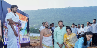PV Sindhu breaks ground for center for Badminton and Sports Excellence