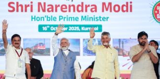 PM Modi launches development projects worth Rs 13,430 crore in Kurnool, Andhra Pradesh